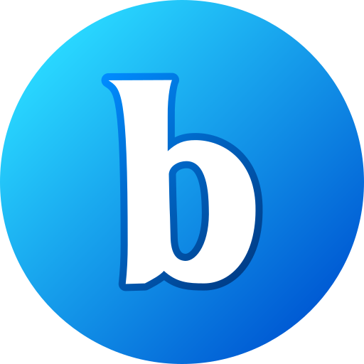 buchstabe b Generic gradient lineal-color icon