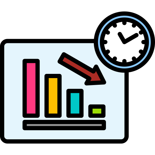 Bar graph Generic color lineal-color icon