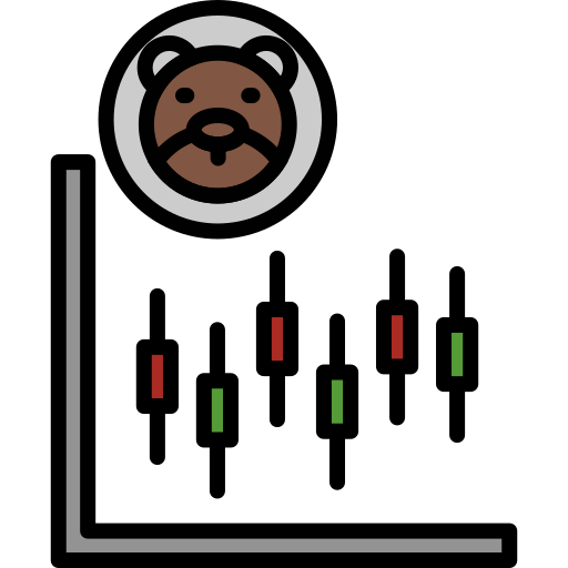 Bear market Generic color lineal-color icon