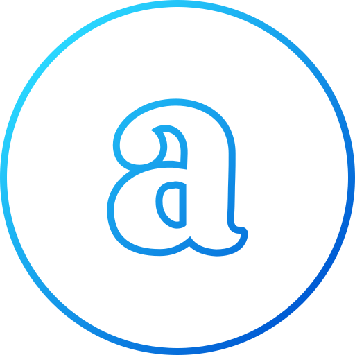 letter a Generic gradient outline icoon