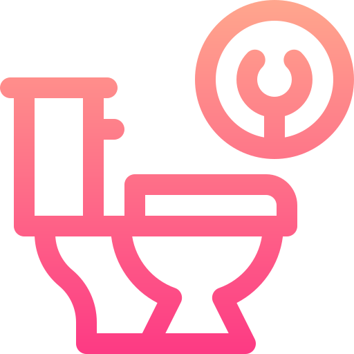 Toilet Basic Gradient Lineal color icon