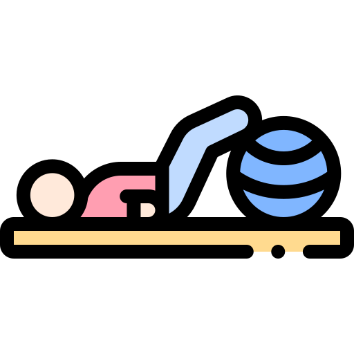 Physiotherapy Detailed Rounded Lineal color icon