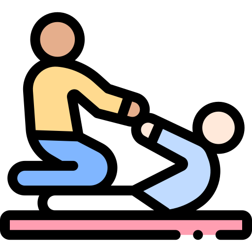 Chiropractor Detailed Rounded Lineal color icon