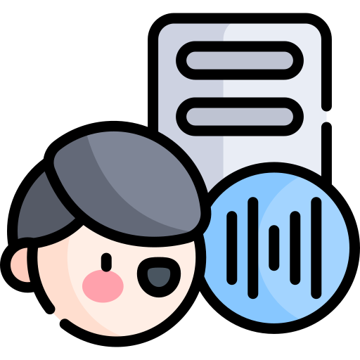 Voice recognition Kawaii Lineal color icon
