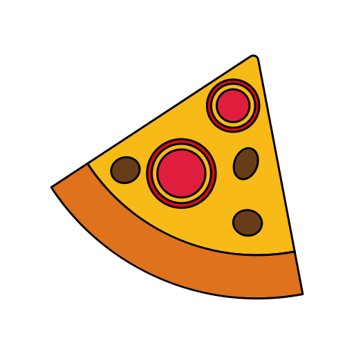 Пицца Generic color lineal-color иконка
