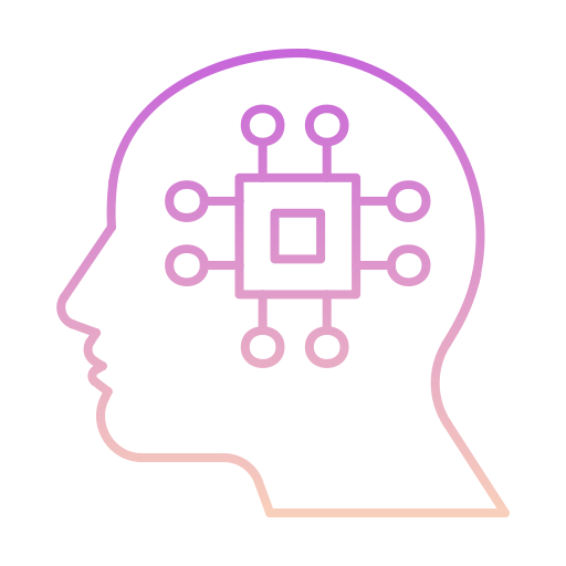 Brain charge Generic gradient outline icon