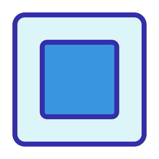 botón detener Generic color lineal-color icono
