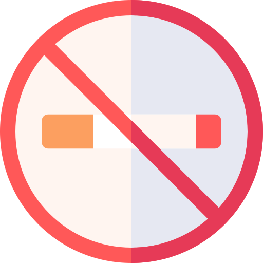non fumare Basic Rounded Flat icona