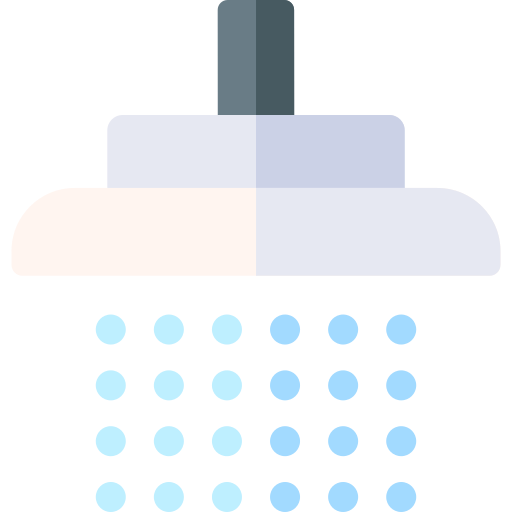 alcachofa de la ducha Basic Rounded Flat icono