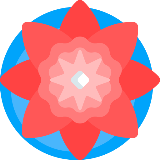 Цветок Detailed Flat Circular Flat иконка