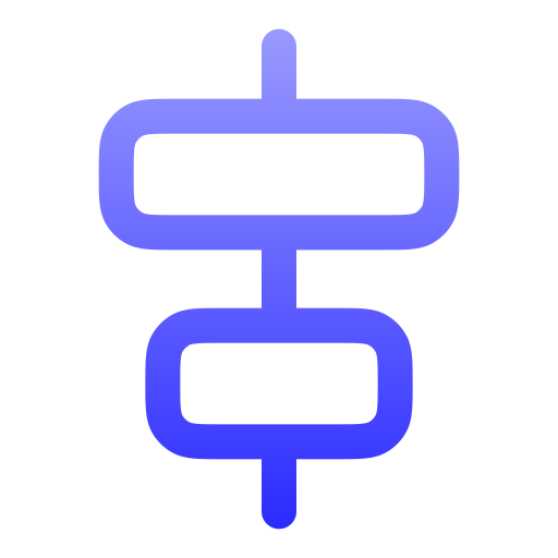 중앙 정렬 Generic gradient outline icon