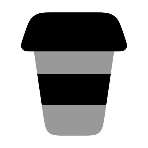 vaso de papel Generic color fill icono