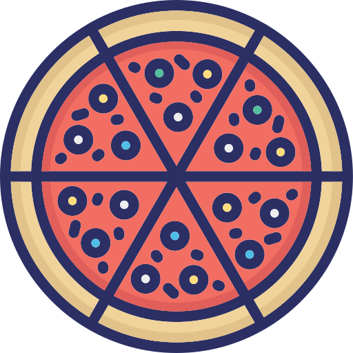 pizza brood Generic color lineal-color icoon