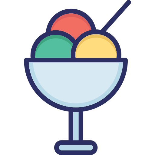 taza de helado Generic color lineal-color icono
