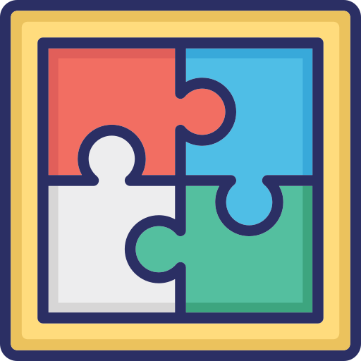 Jigsaw puzzle Generic color lineal-color icon