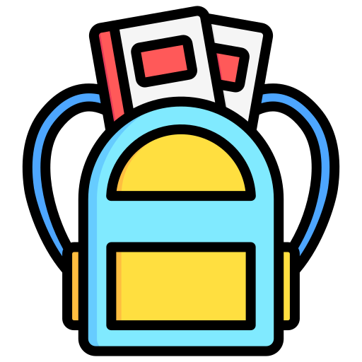 schulranzen Generic color lineal-color icon