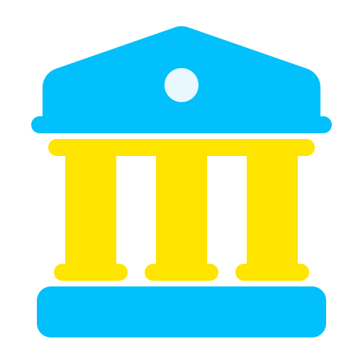 banca Generic color fill icona