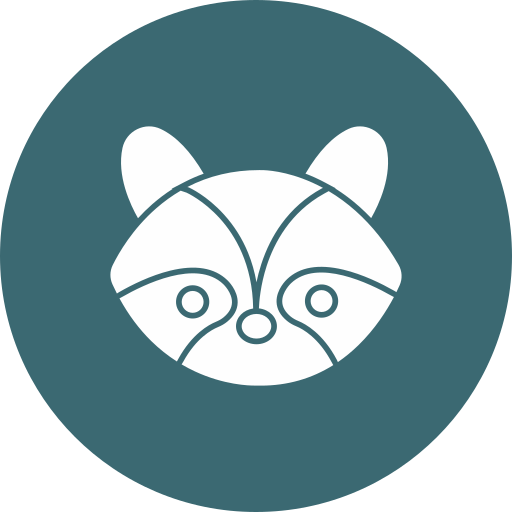 Racoon Generic color fill icon