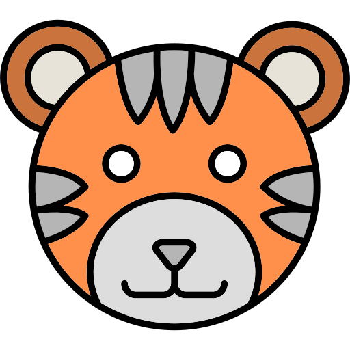 Tiger Generic color lineal-color icon