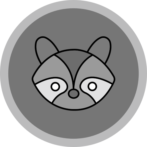 Racoon Generic color lineal-color icon