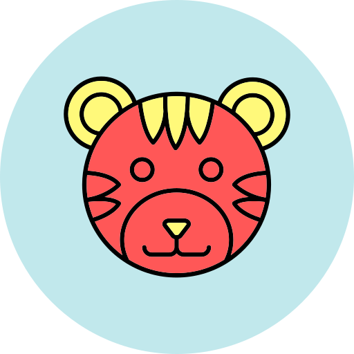虎 Generic color lineal-color icon