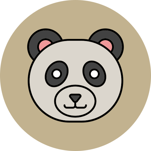 panda Generic color lineal-color ikona
