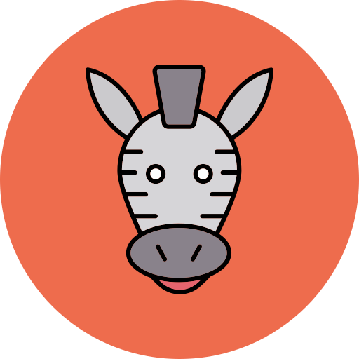 zebra Generic color lineal-color icon