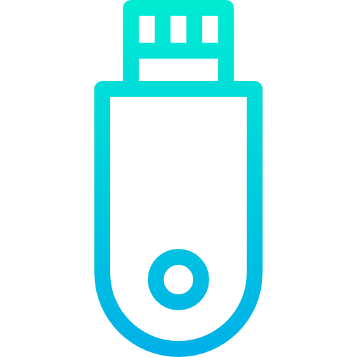 memoria usb Kiranshastry Gradient icono