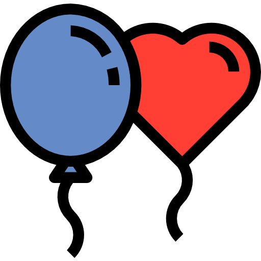 Balloons Justicon Lineal Color icon