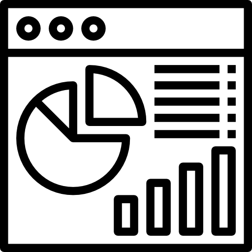 cirkeldiagram Surang Lineal icoon