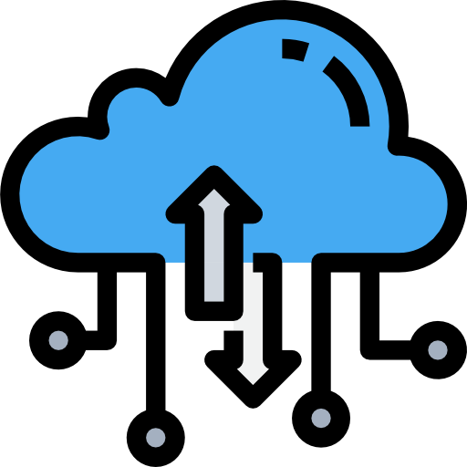 Cloud computing Justicon Lineal Color icon