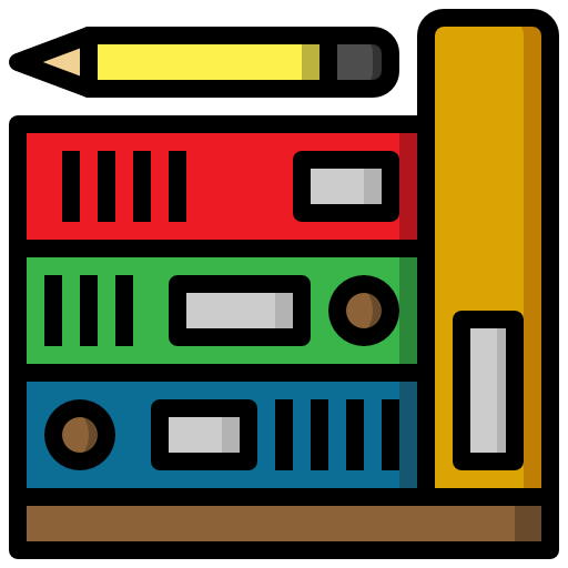 Storage Surang Lineal Color icon