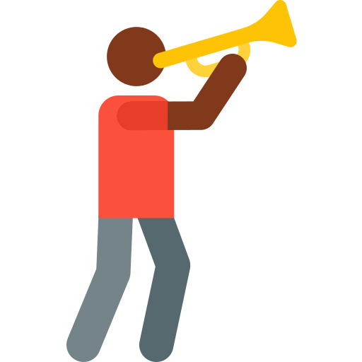 trompeta Pictograms Colour icono