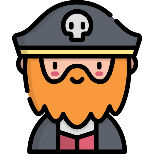 Pirate Kawaii Lineal color icon