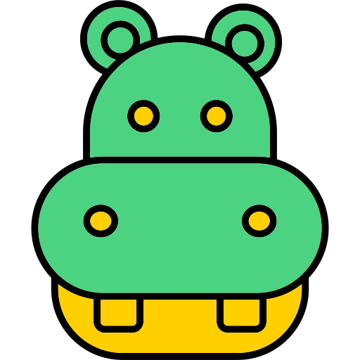 nijlpaard Generic color lineal-color icoon