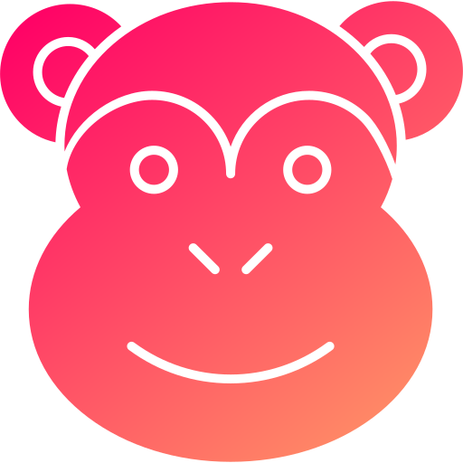 scimmia Generic gradient fill icona