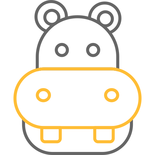 Hippo Generic color outline icon