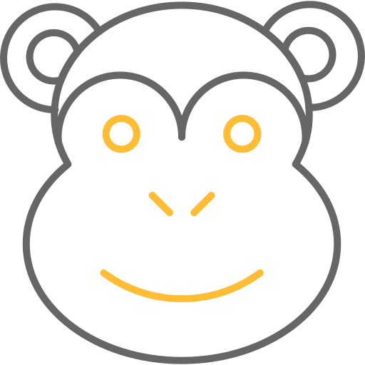 猿 Generic color outline icon