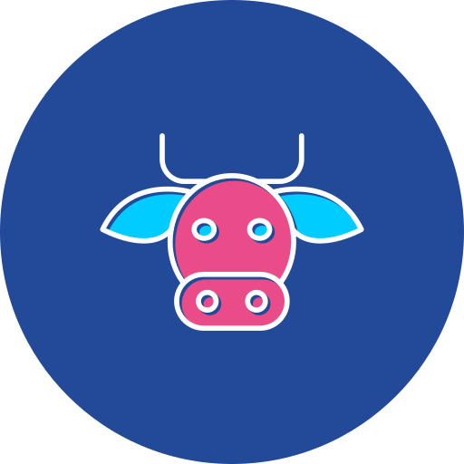 vaca Generic color lineal-color icono