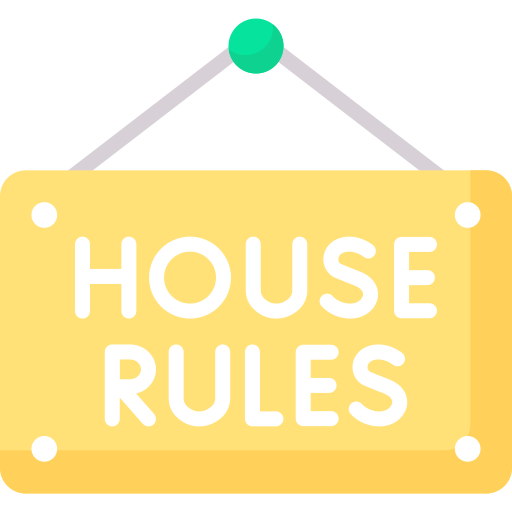 regras da casa Special Flat Ícone