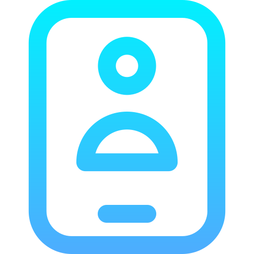 モバイル Generic gradient outline icon