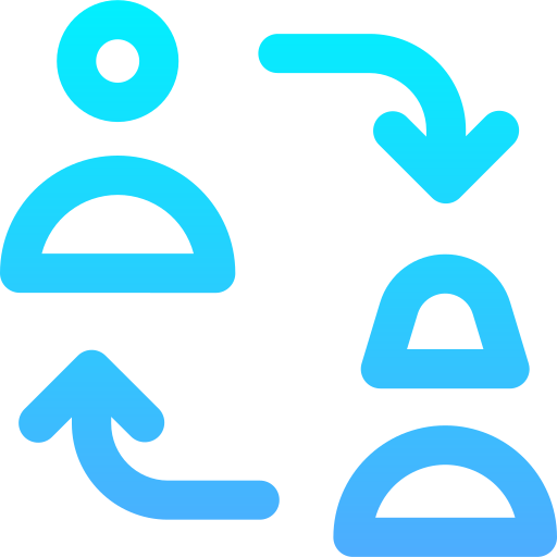 Exchange Generic gradient outline icon