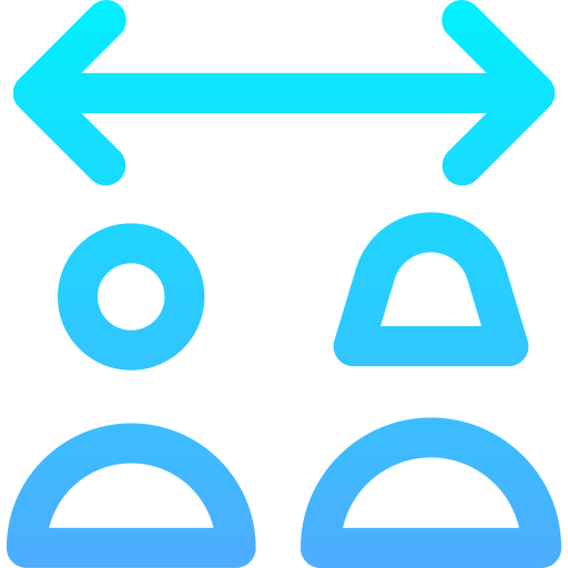 distancia social Generic gradient outline icono