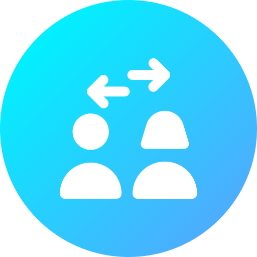 Social distance Generic gradient fill icon