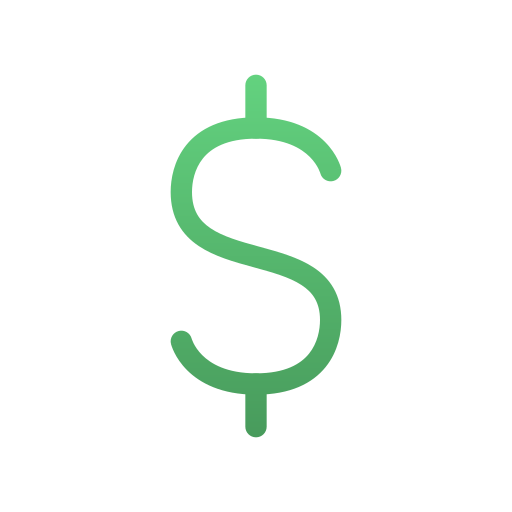 Dolar Generic gradient outline icon