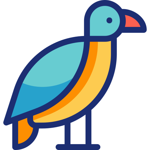 pájaro Basic Accent Lineal Color icono