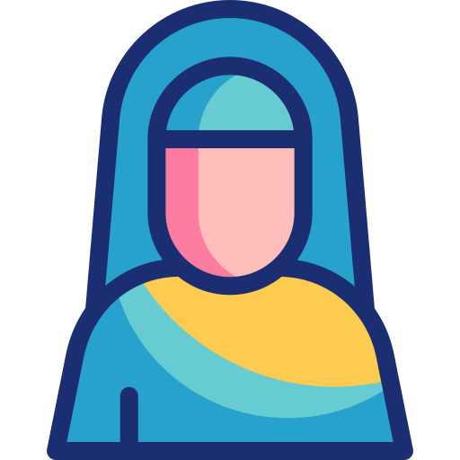 arabska kobieta Basic Accent Lineal Color ikona