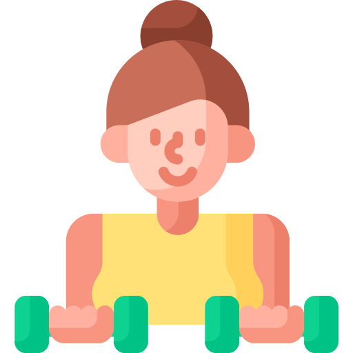 Female fitness Special Flat icon