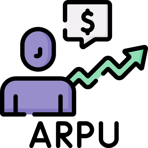 Average revenue per user Special Lineal color icon