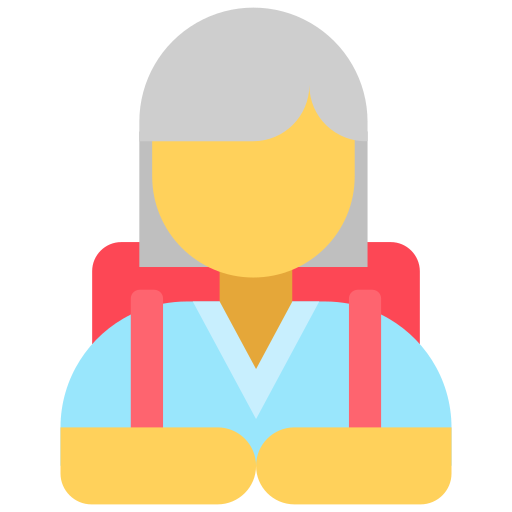 Female student Generic color fill icon